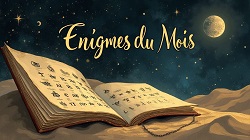 Les dernières énigmes du mois Enigmes du mois